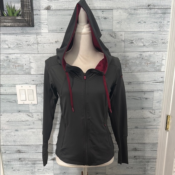 HYLETE FULL ZIP GRAY ATHLETIC JACKET - Picture 1 of 7